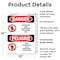 Signmission Restricted Area Authorized Employees Only Danger Sign, Plastic, 10in W x 14in L, 2PK OS-2PACK-DS-P-1014-VS-1548 - alternate 6